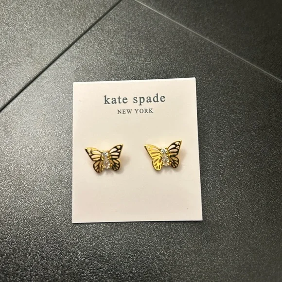 Kate Spade Social Butterfly Stud Earrings - Picture 2 of 3